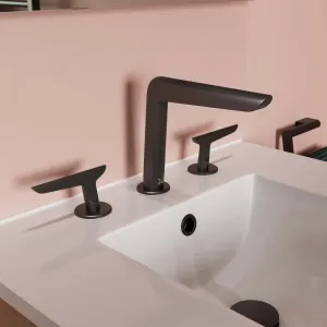 Crosswater Foile 3 Hole Deck Mounted Basin Mixer Tap