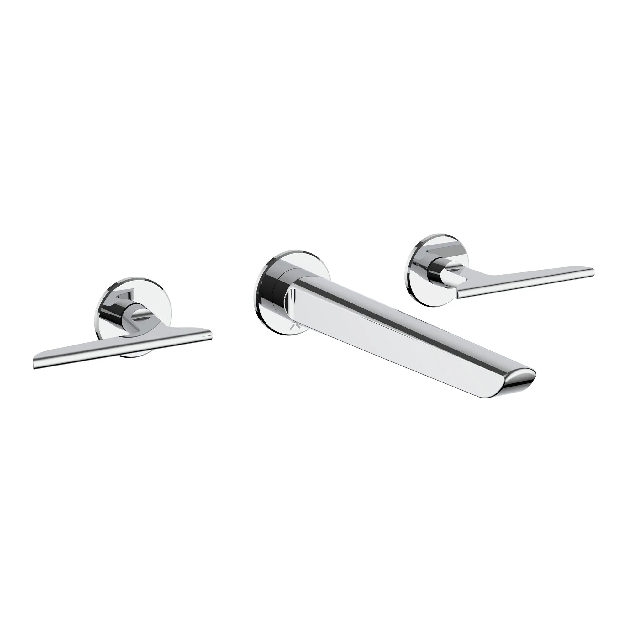 Crosswater Foile 3 Hole Wall Mounted Basin Mixer Tap
