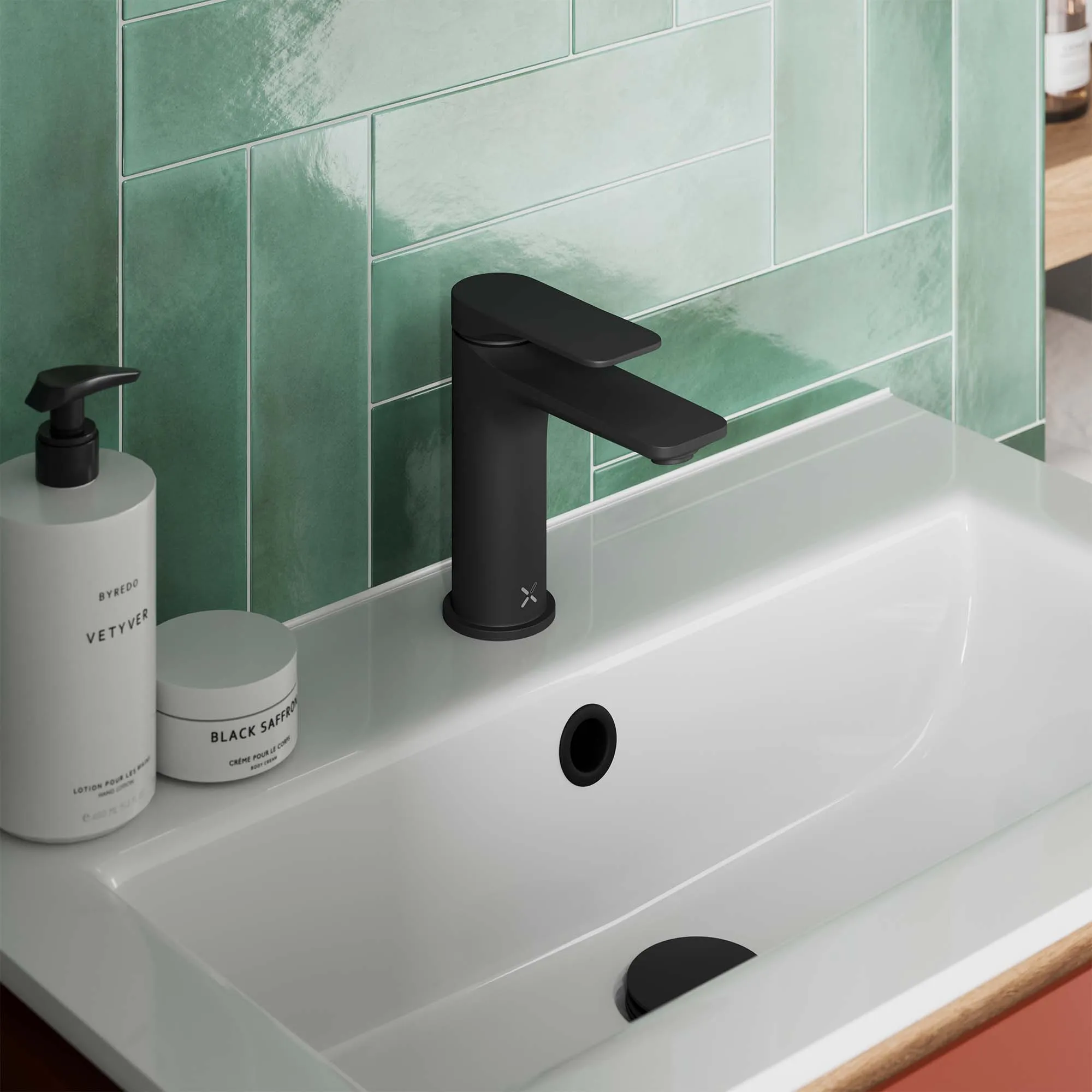 Crosswater Fuse Basin Mixer Tap With Click-Clack Waste