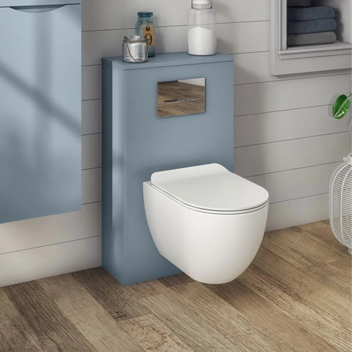 Crosswater Glide II Rimless Wall Hung WC Pan With Soft Close Toilet Seat - Gloss