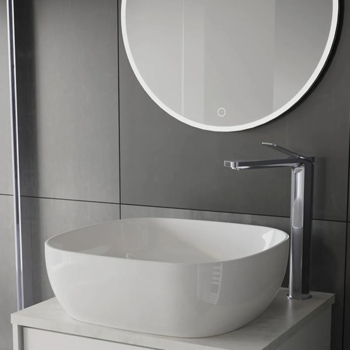Crosswater Glide II Tall Basin Mixer Tap Monobloc