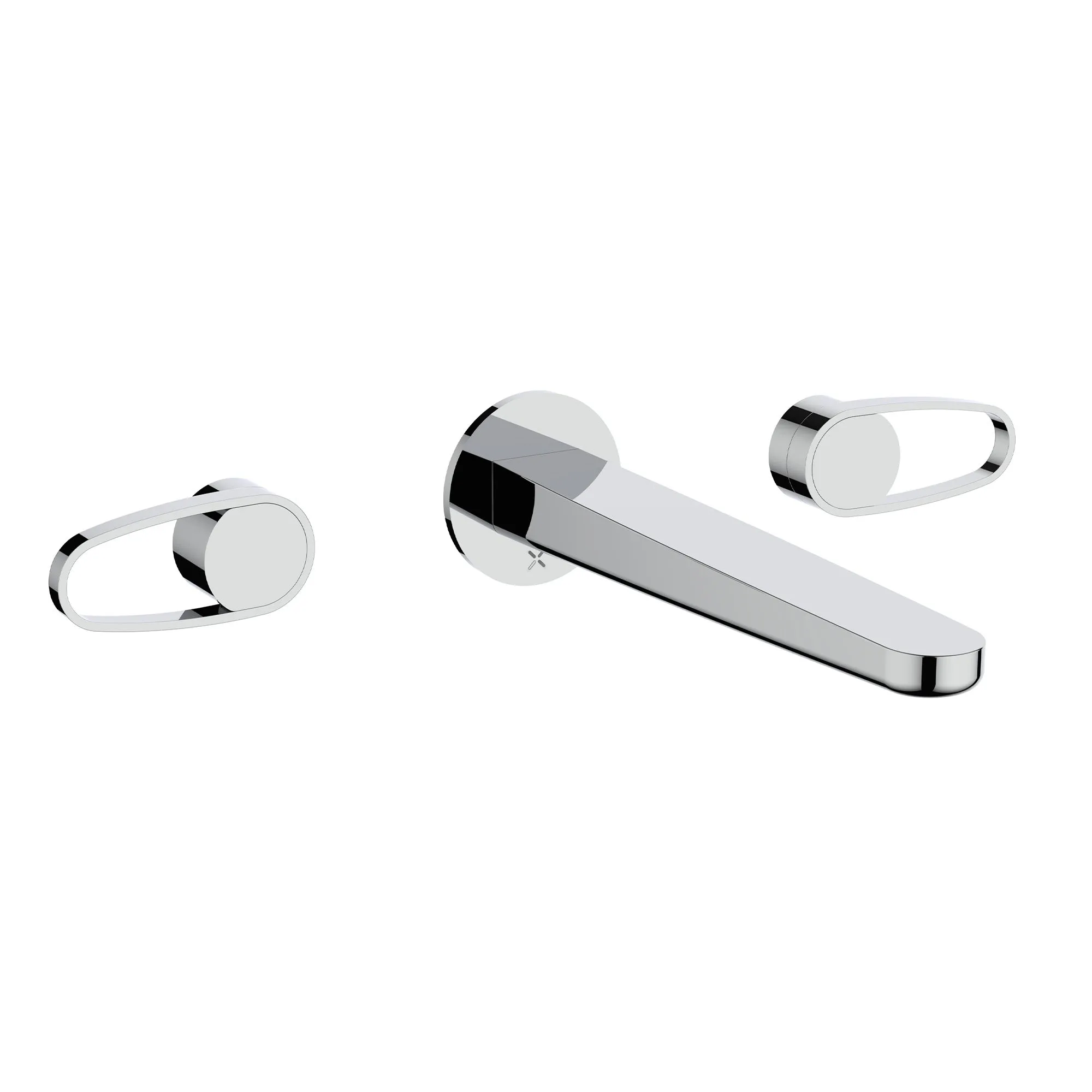 Crosswater Lazo 3 Hole Wall Mounted Basin Mixer Tap