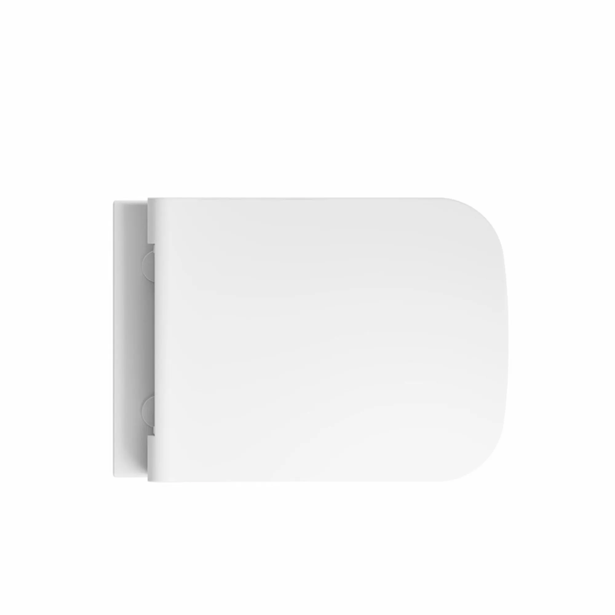 Crosswater Libra Rimless Wall Hung WC Pan With Slim Soft Close Toilet Seat - Matt White