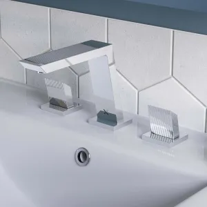 Crosswater Limit 3 Hole Deck Mounted Basin Mixer Tap