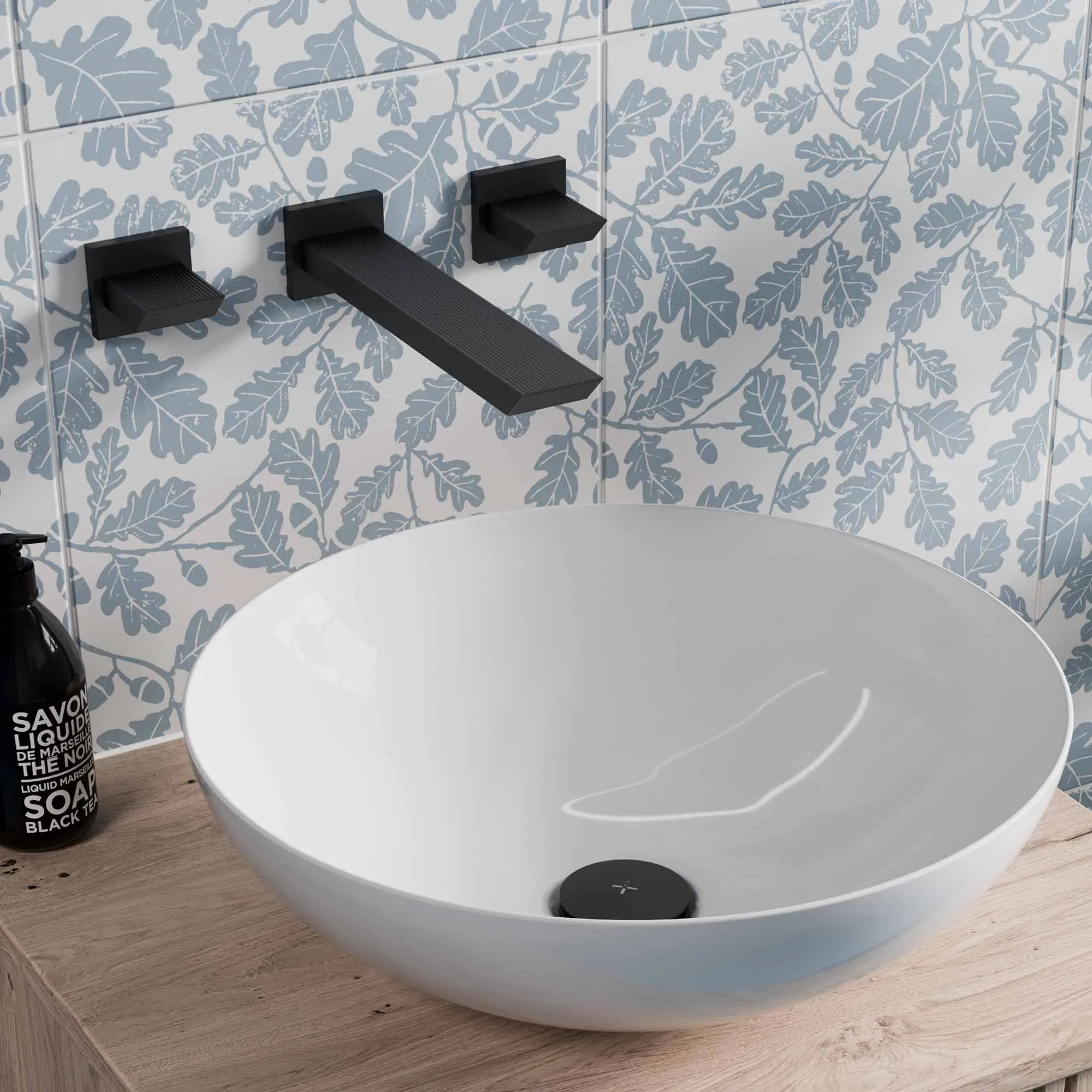 Crosswater Limit 3 Hole Wall Mounted Basin Mixer Tap