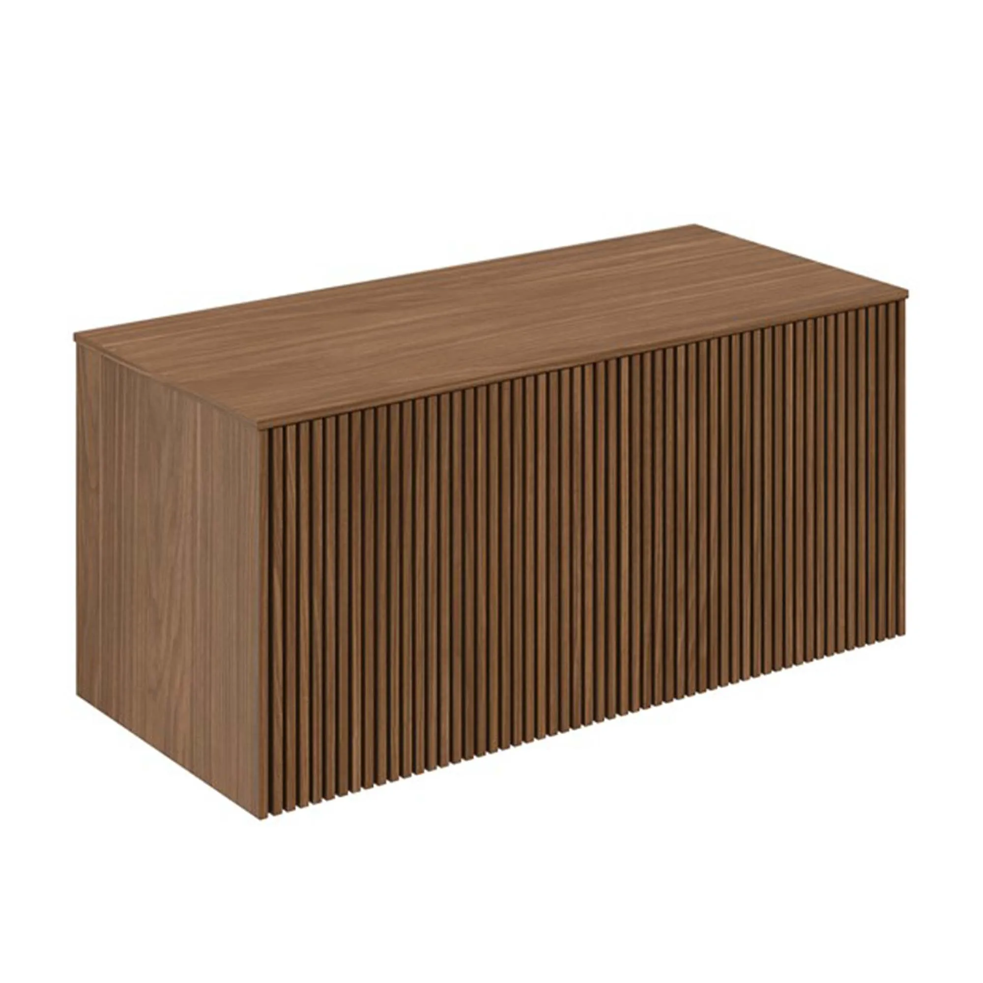 Crosswater Limit Double Wall Mounted Vanity Unit with Worktop - Royal Walnut