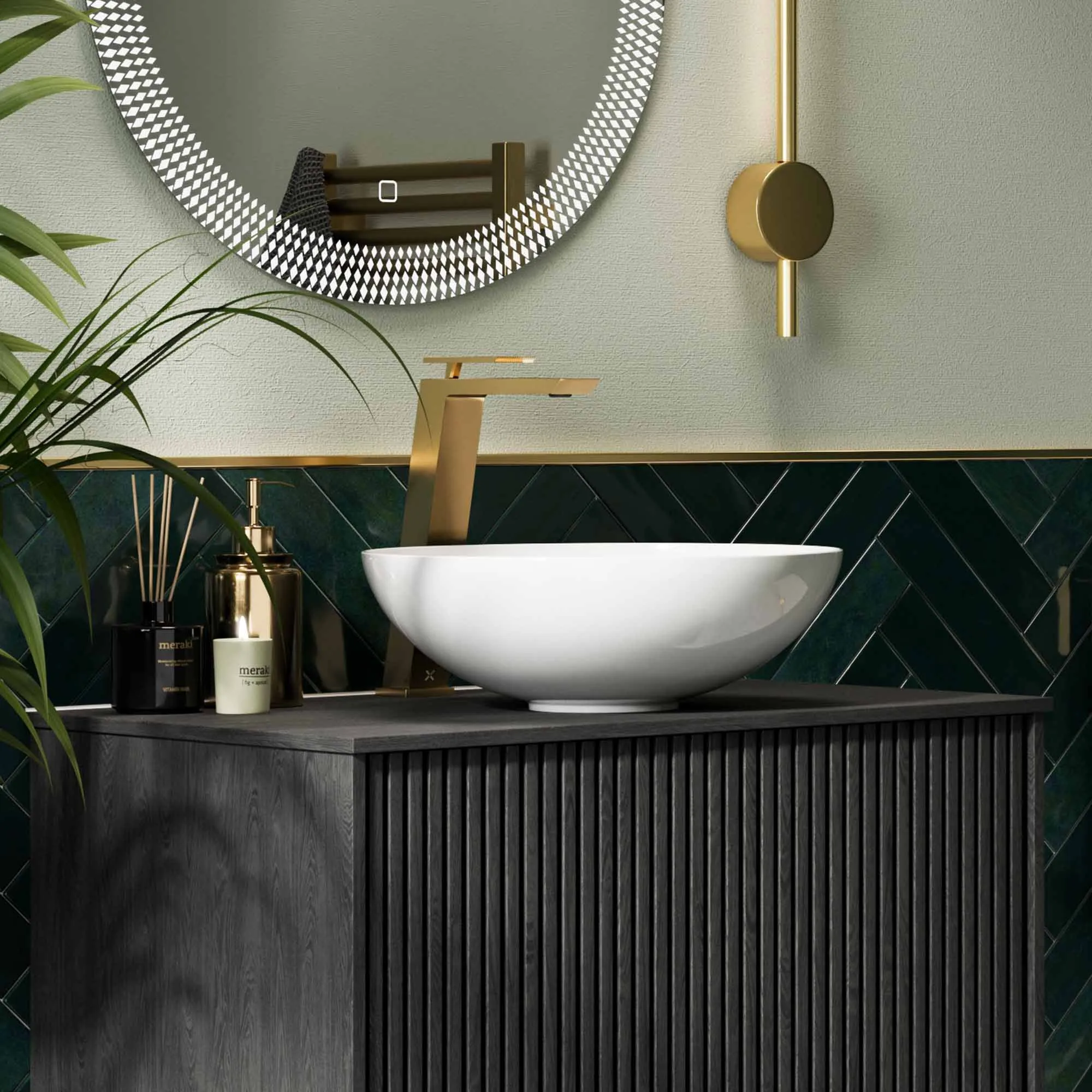Crosswater Limit Tall Basin Mixer Tap Monobloc