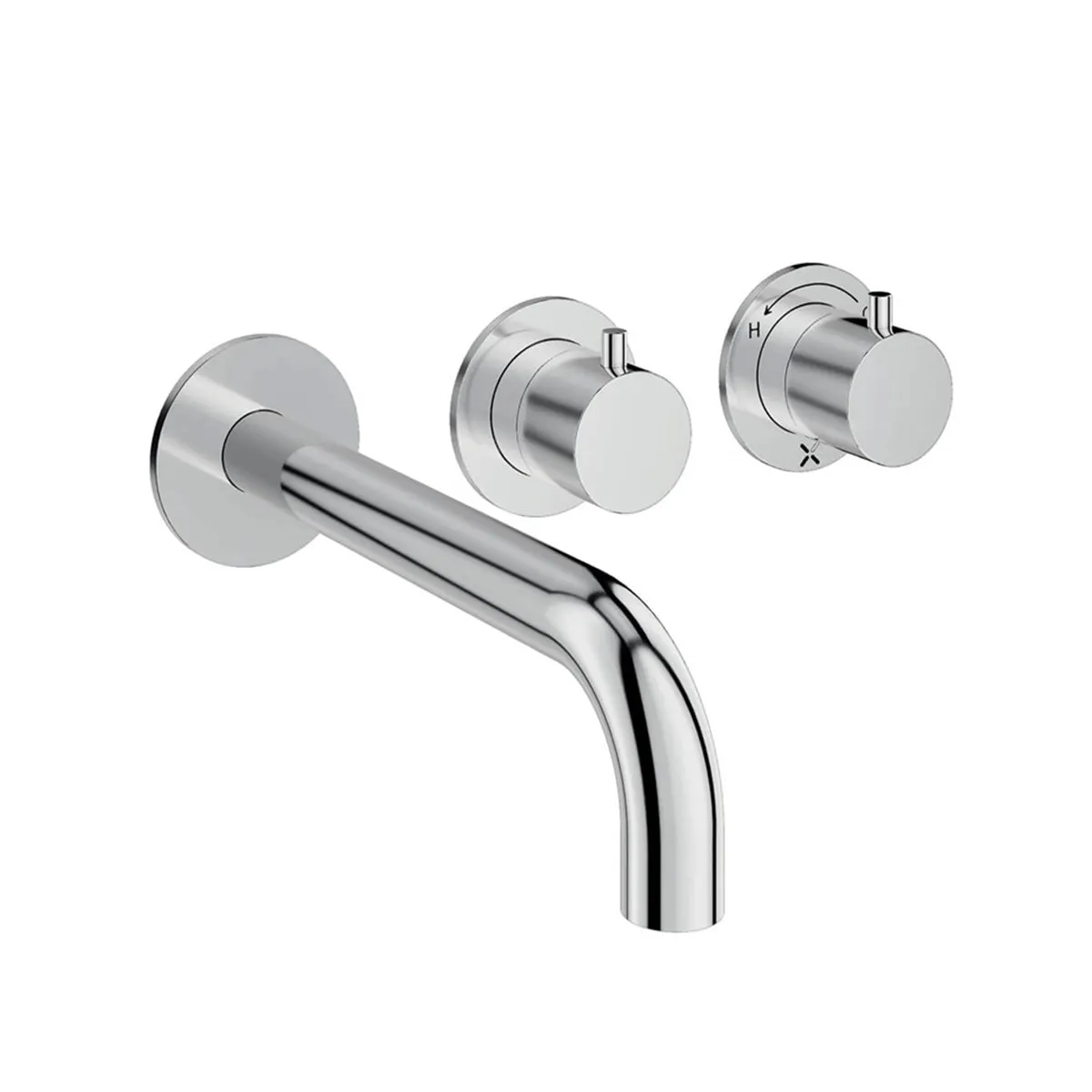 Crosswater Module 3-Hole Wall Mounted Bath Mixer