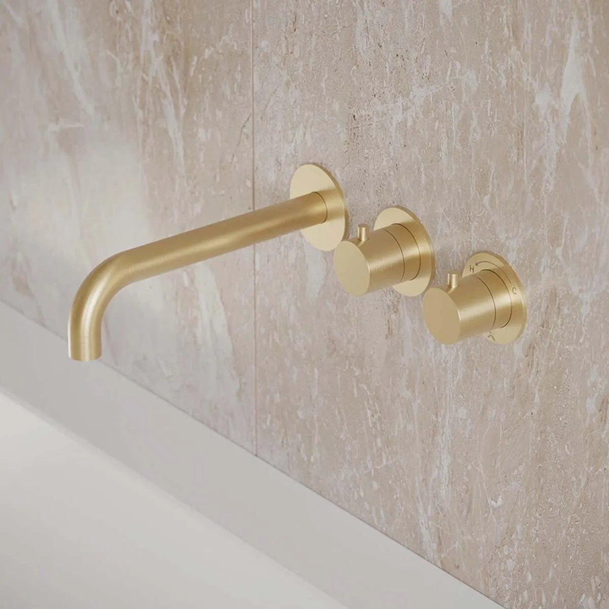 Crosswater Module 3-Hole Wall Mounted Bath Mixer