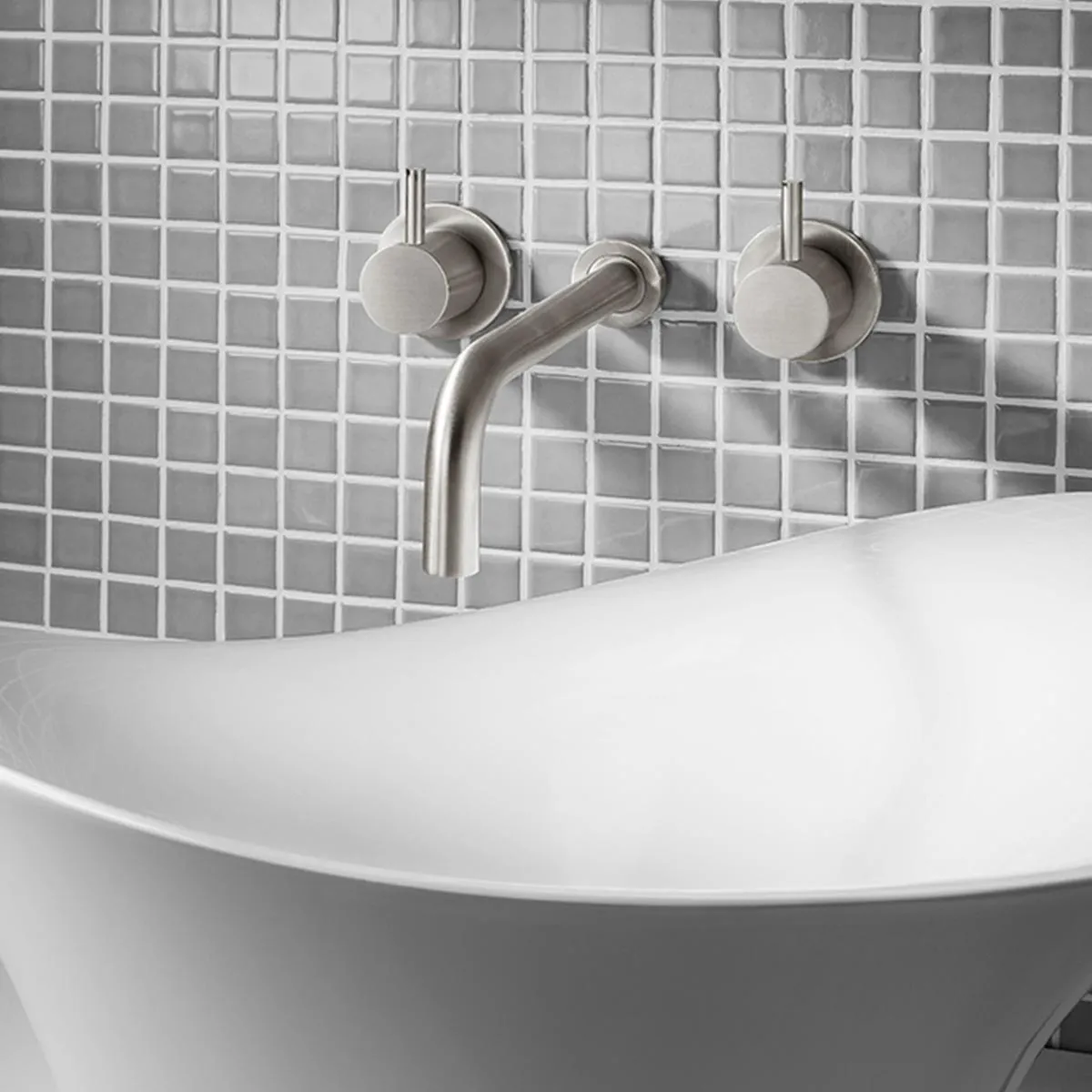 Crosswater MPRO 3-Hole Wall Mounted Basin Mixer Tap