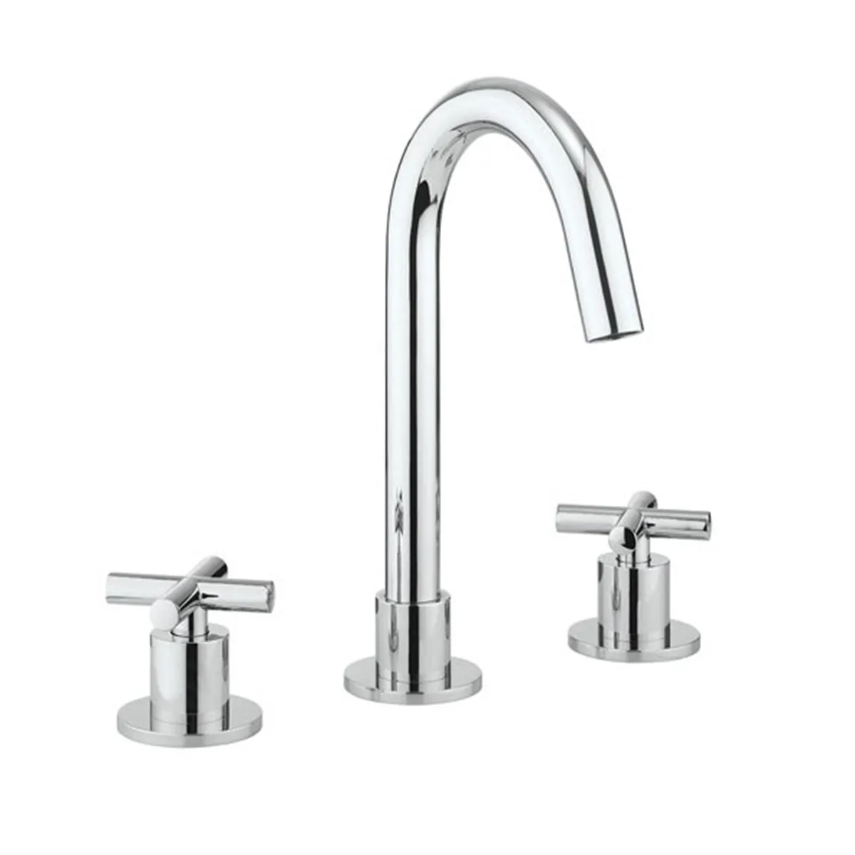 Crosswater MPRO Crosshead Highneck 3 Hole Basin Mixer Tap