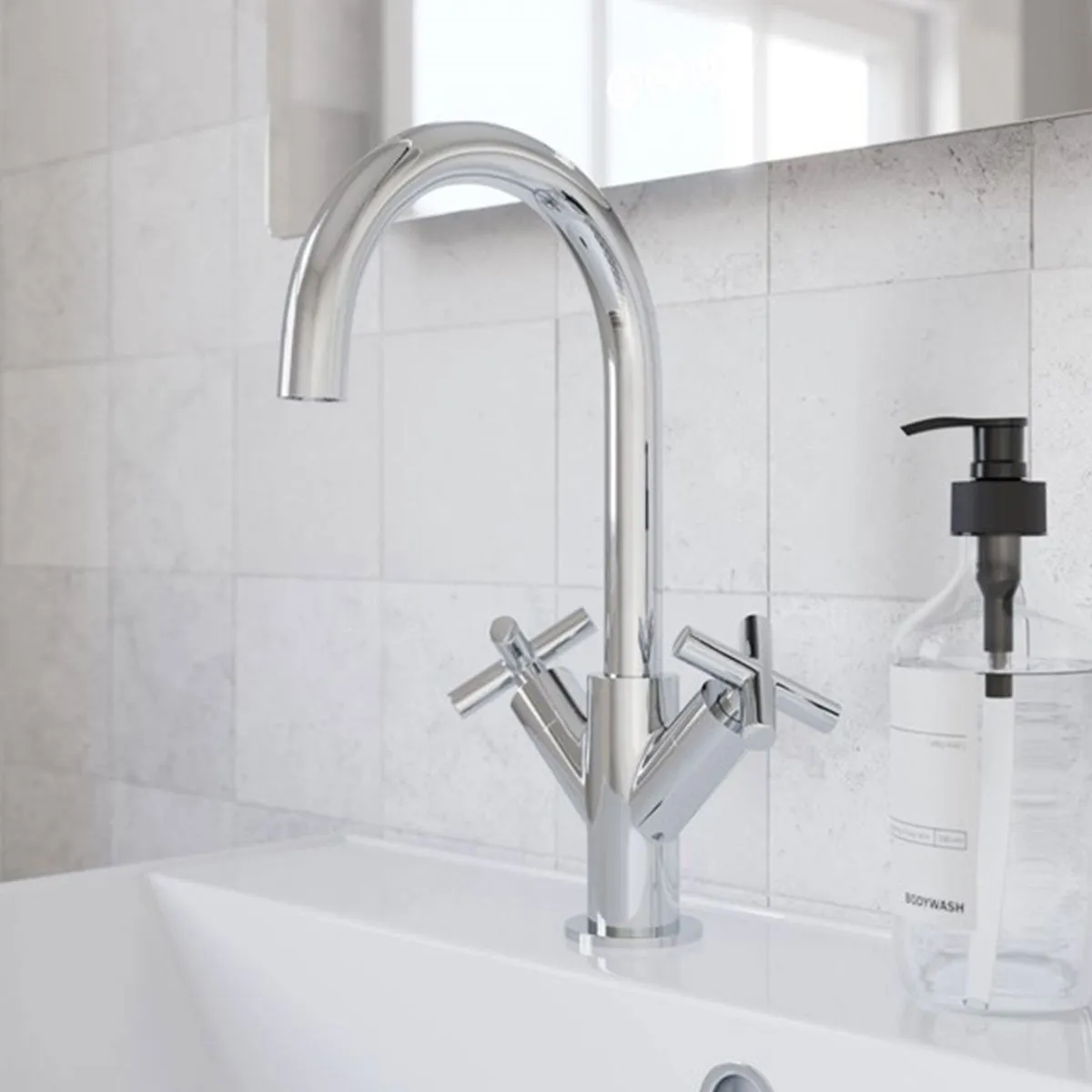 Crosswater MPRO Crosshead Highneck Basin Mixer Tap