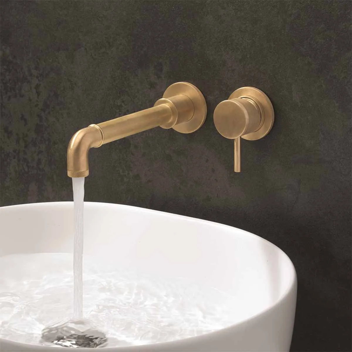 Crosswater MPRO Industrial 2 Hole Wall Mounted Basin Mixer Tap