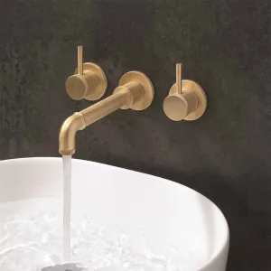Crosswater MPRO Industrial 3 Hole Wall Mounted Basin Mixer Tap