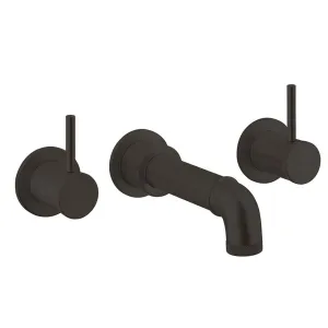 Crosswater MPRO Industrial 3-Hole Wall Mounted Bath Mixer Tap