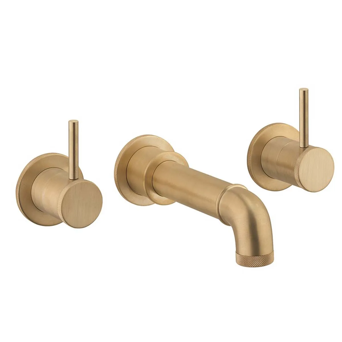 Crosswater MPRO Industrial 3-Hole Wall Mounted Bath Mixer Tap