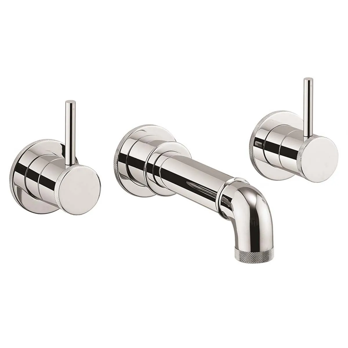 Crosswater MPRO Industrial 3-Hole Wall Mounted Bath Mixer Tap