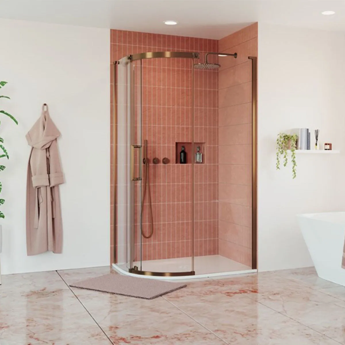Crosswater OPTIX 10 Offset Quadrant Shower Door