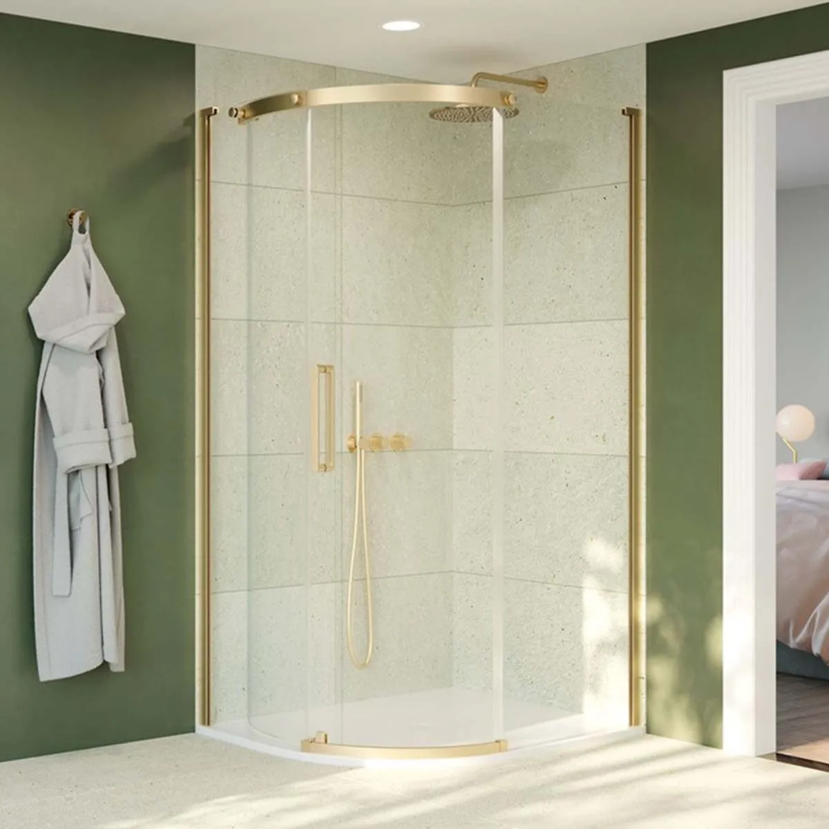 Crosswater OPTIX 10 Offset Quadrant Shower Door