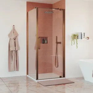 Crosswater OPTIX 10 Pivot Shower Door & Optional Side Panel