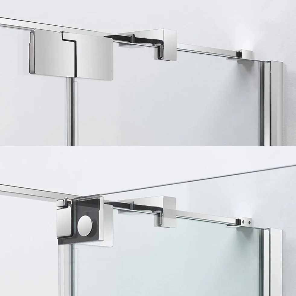 Crosswater OPTIX 10 Pivot Shower Door With Inline Panel & Optional Side Panel