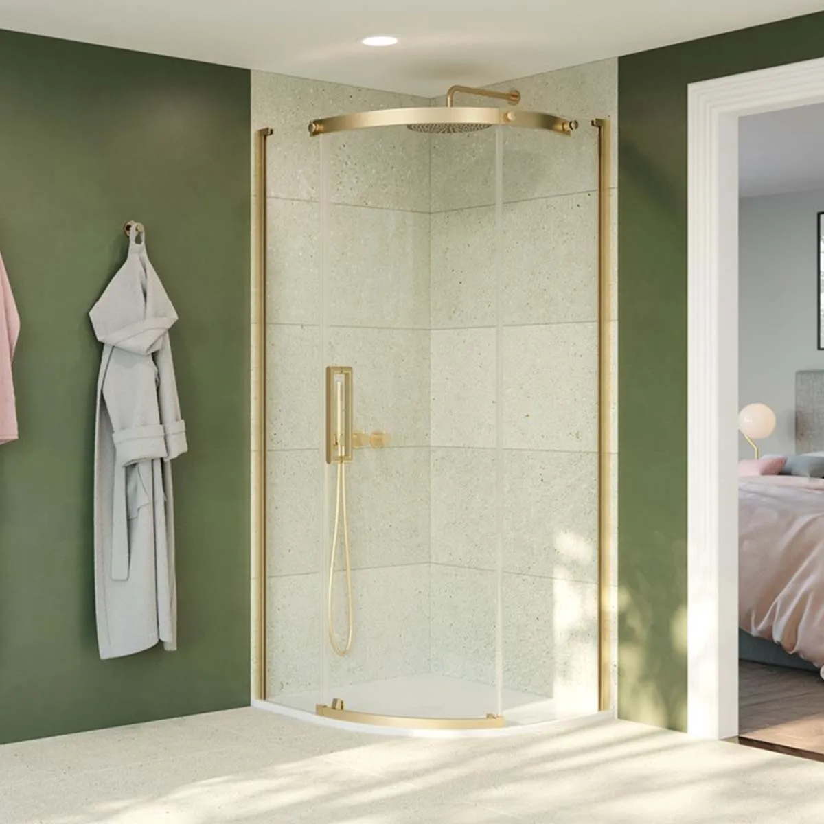 Crosswater OPTIX 10 Quadrant Shower Door - 900mm