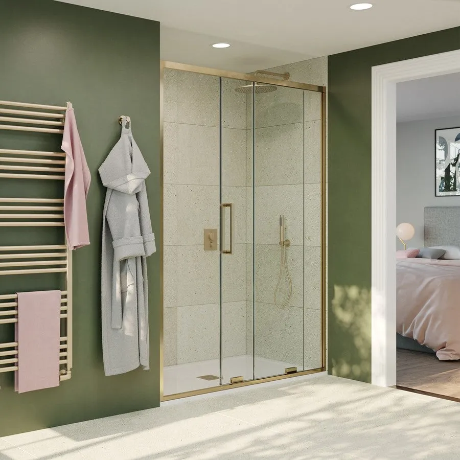 Crosswater OPTIX 10 Single Sliding Shower Door & Optional Side Panel
