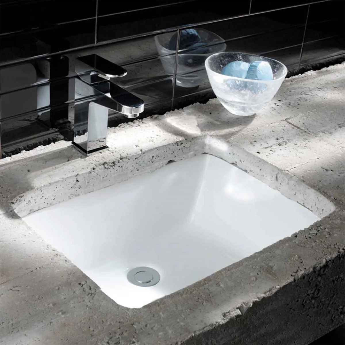 Crosswater Torino Undermount Basin - White Gloss