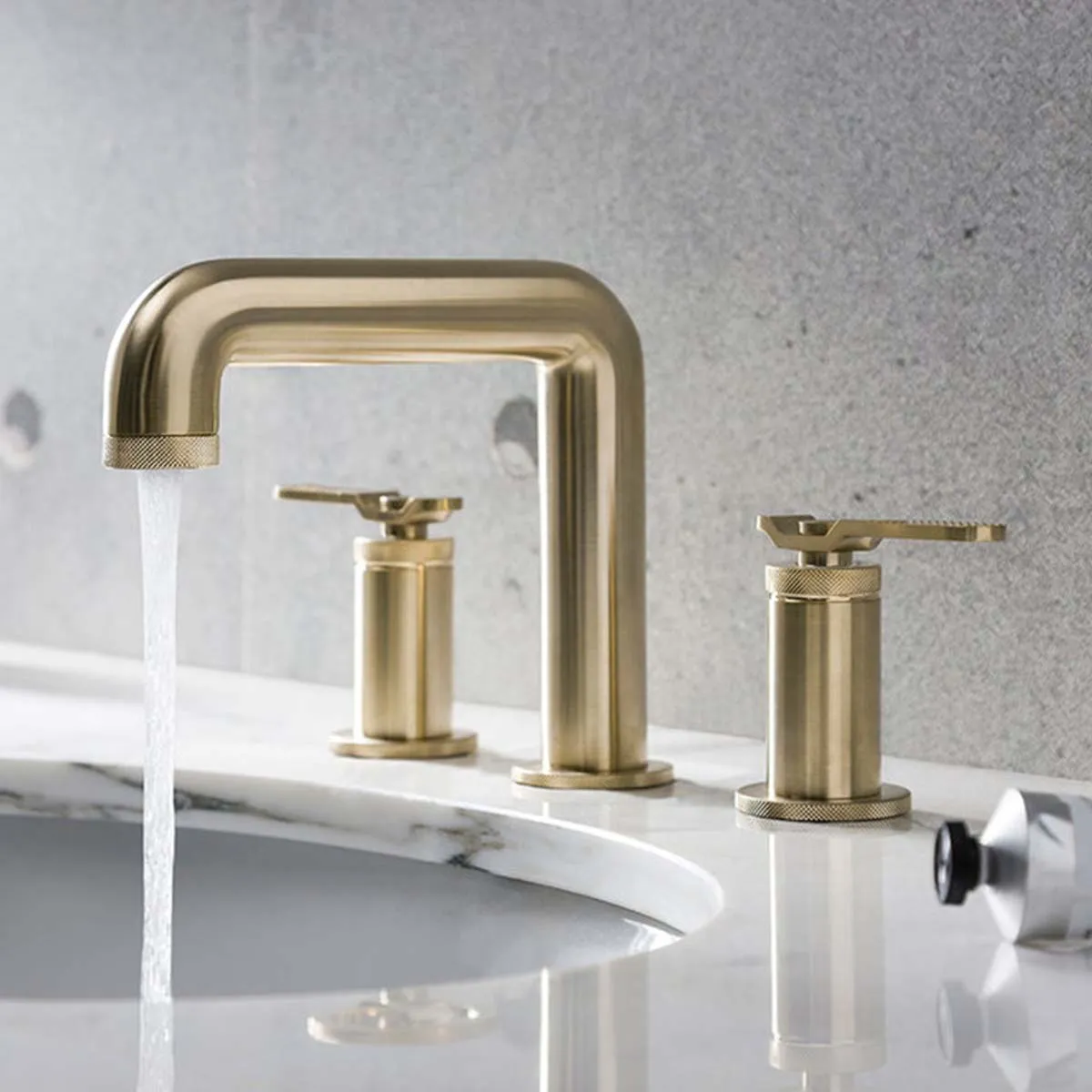 Crosswater Union 3 Hole Deck Mounted Basin Mixer Tap with Lever Handles
