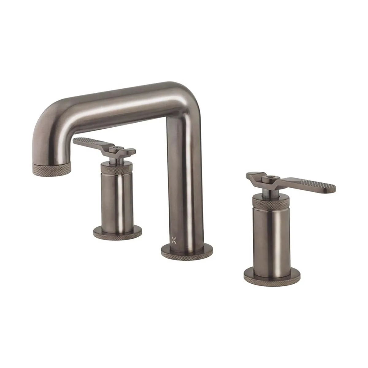 Crosswater Union 3 Hole Deck Mounted Basin Mixer Tap with Lever Handles