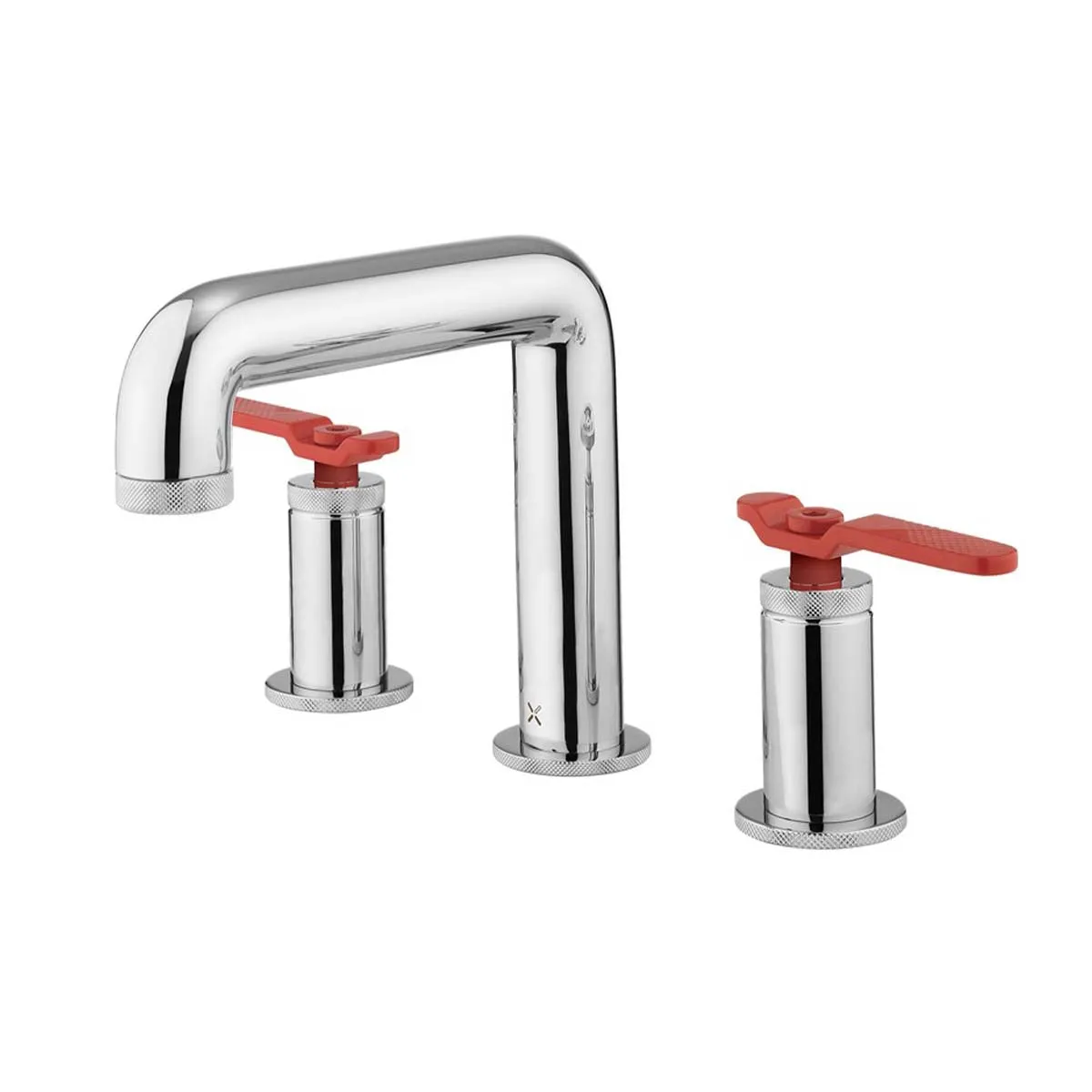 Crosswater Union 3 Hole Deck Mounted Basin Mixer Tap with Lever Handles