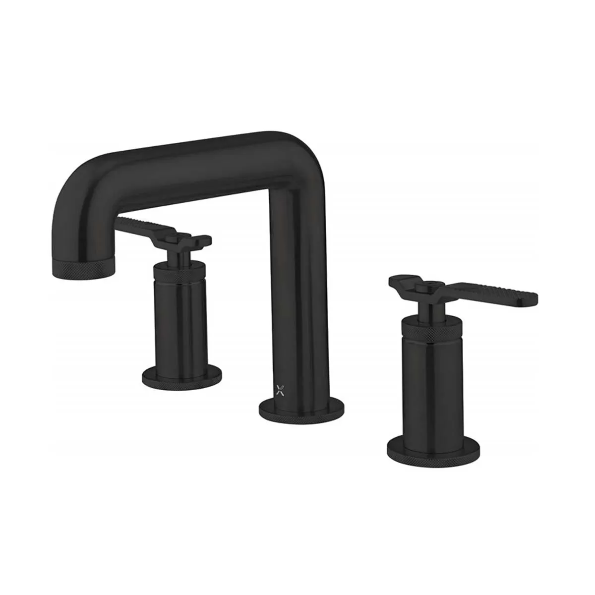 Crosswater Union 3 Hole Deck Mounted Basin Mixer Tap with Lever Handles