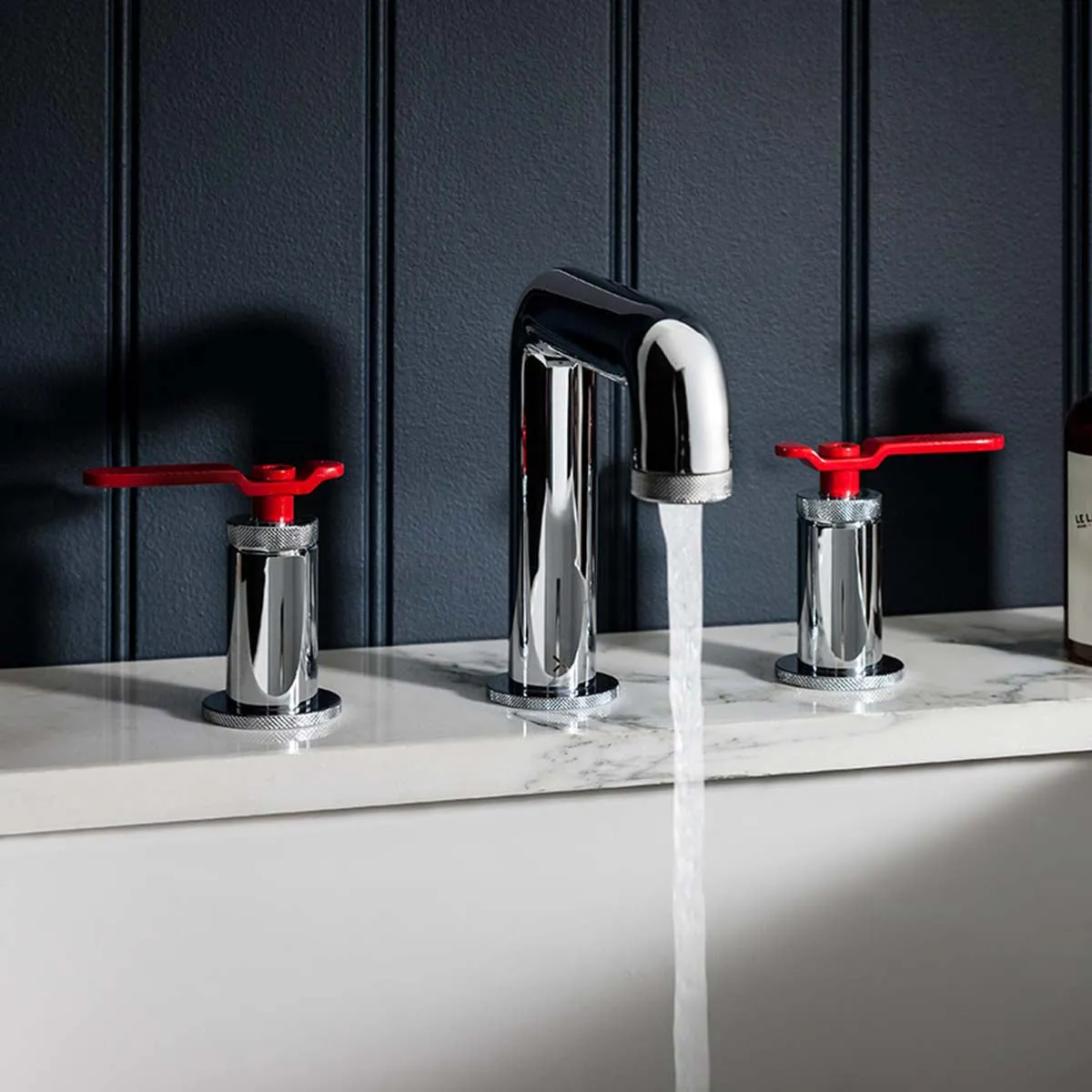 Crosswater Union 3 Hole Deck Mounted Basin Mixer Tap with Lever Handles