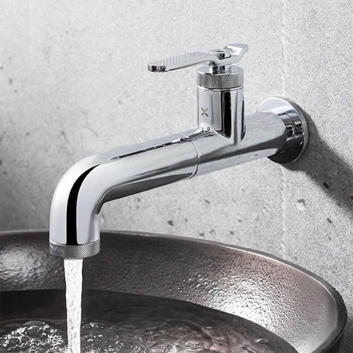 Crosswater Union Wall Mounted Mono Basin Mixer Tap