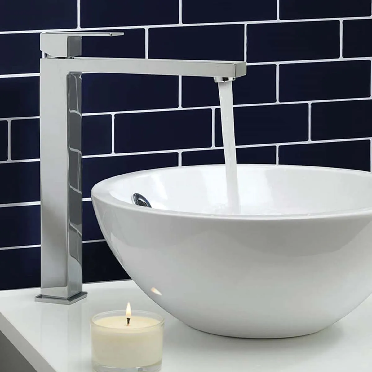 Crosswater Verge Lever Tall Basin Mixer Tap
