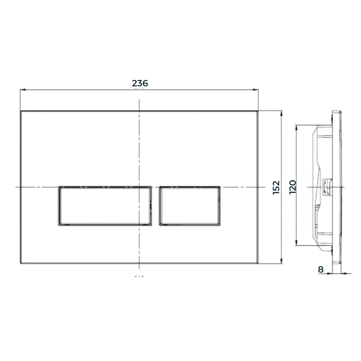 Crosswater Wall-Hung Toilet Support Frame with Concealed Cistern