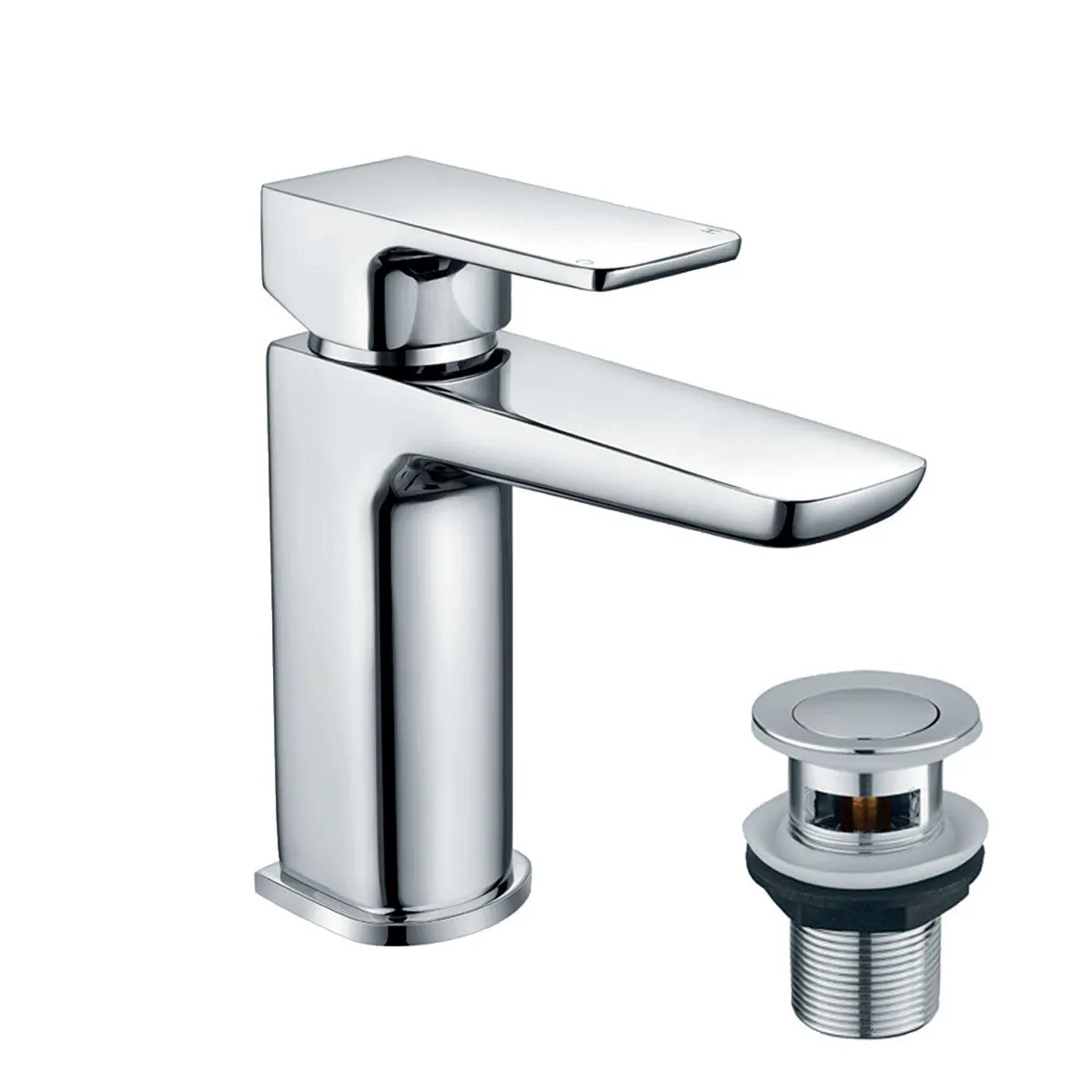 Deluxe Camden Basin Mixer With Click-Clack Waste - Chrome