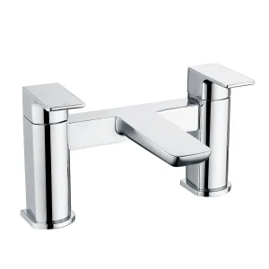 Deluxe Camden Deck Mounted Bath Filler - Chrome