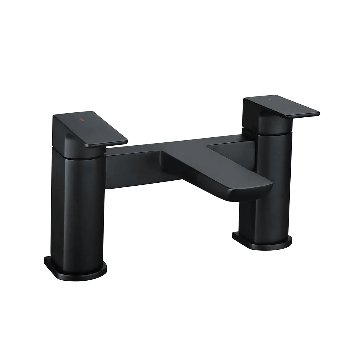 Deluxe Camden Deck Mounted Bath Filler - Matt Black