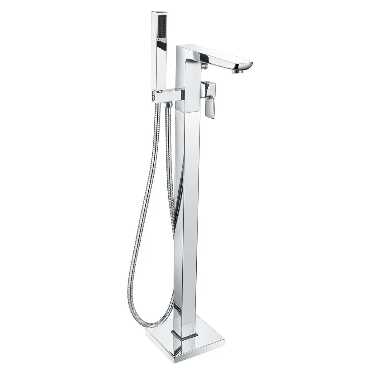 Deluxe Camden Floorstanding Bath Shower Mixer With Handset - Chrome