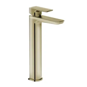 Deluxe Camden Tall Basin Mixer - Brushed Brass