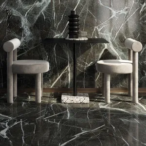 Deluxe Irish Green 3D Marble Effect Porcelain Tile 60x120cm Matt