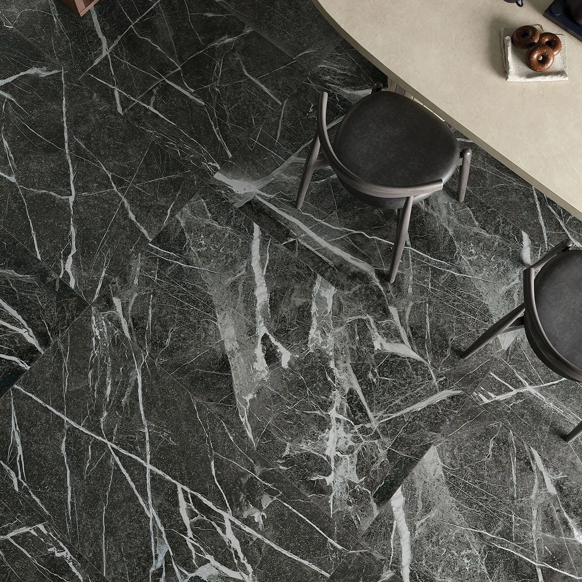 Deluxe Irish Green 3D Marble Effect Porcelain Tile 60x120cm Matt