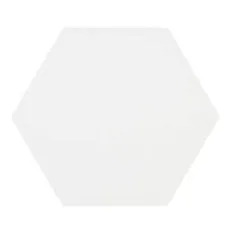 Deluxe Lilypad Base Blanco Hex Porcelain Tile 23x20cm Matt