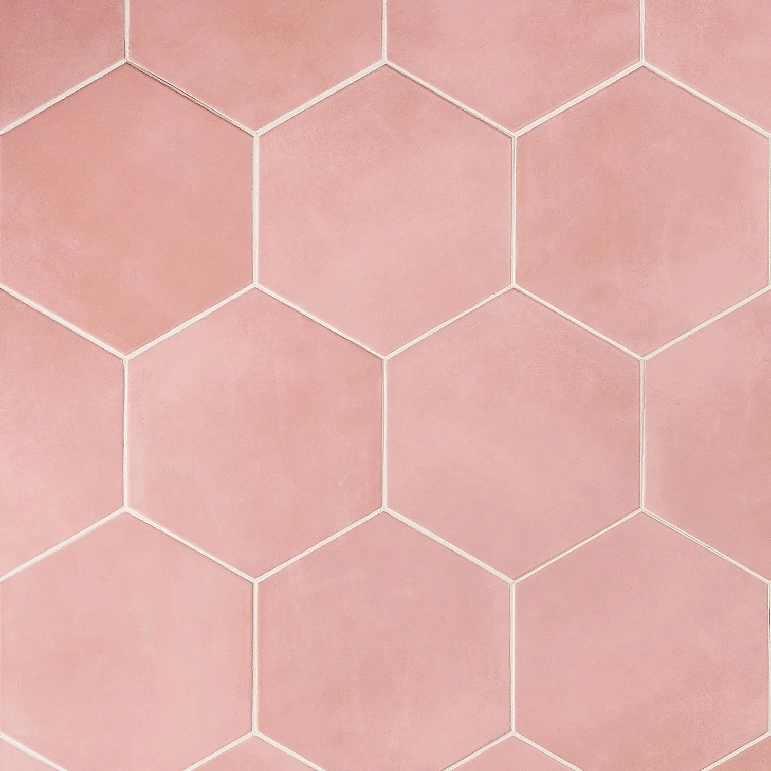 Deluxe Lilypad Base Rosa Hex Porcelain Tile 23x20cm Matt
