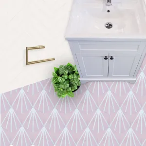 Deluxe Lilypad Rosa Hex Porcelain Tile 23x20cm Matt