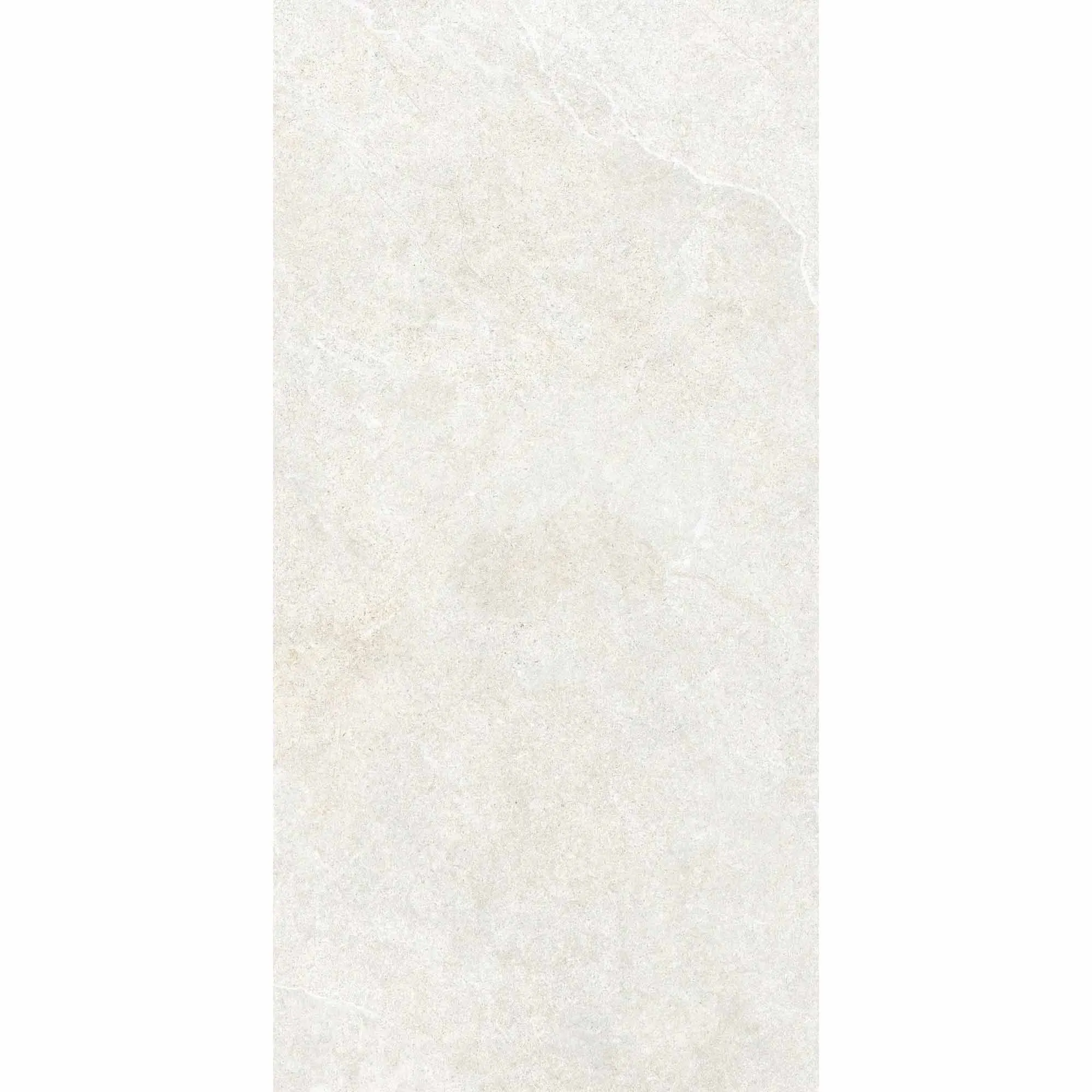 Deluxe Limestone White Stone Effect Porcelain Tile 60x120cm Matt