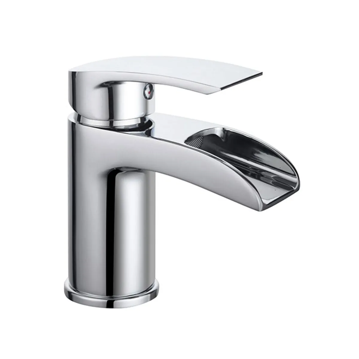 Deluxe Manly Open Spout Basin Mixer Chrome