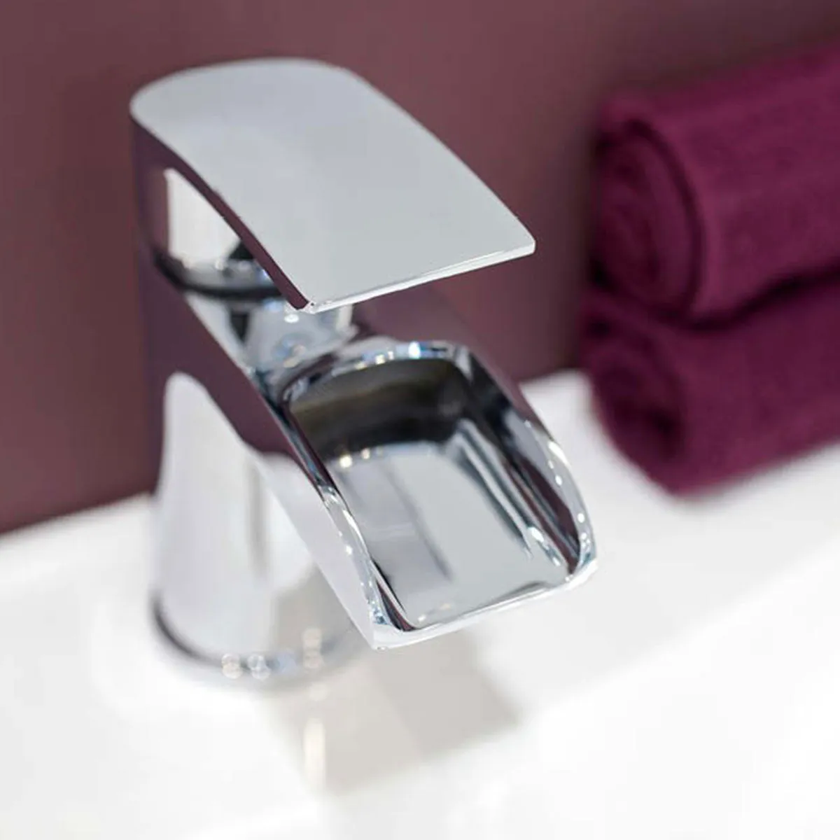 Deluxe Manly Open Spout Basin Mixer Chrome