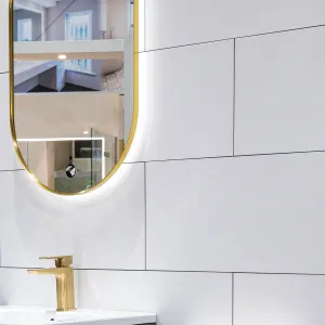 Deluxe Matt White Rectified Wall Tile 30x60cm